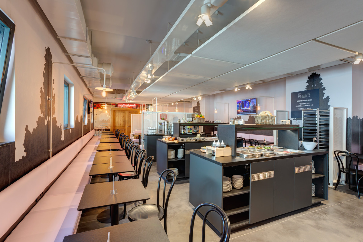 Breakfast room MEININGER Hotel Bruxelles Gare du Midi