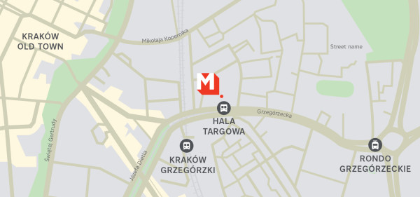 Map Kraków Centrum