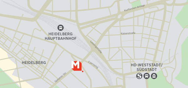 Location Heidelberg Hauptbahnhof