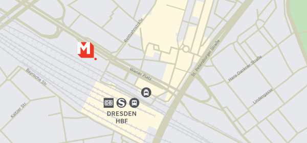 Map Dresden Zentrum