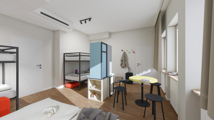 Letto/i in dormitorio femminile (max. 6 letti)